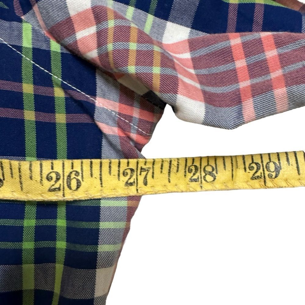 Peter Millar Men's Multicolored Plaid Button-Down Shirt Size XL - Picture 7 of 8